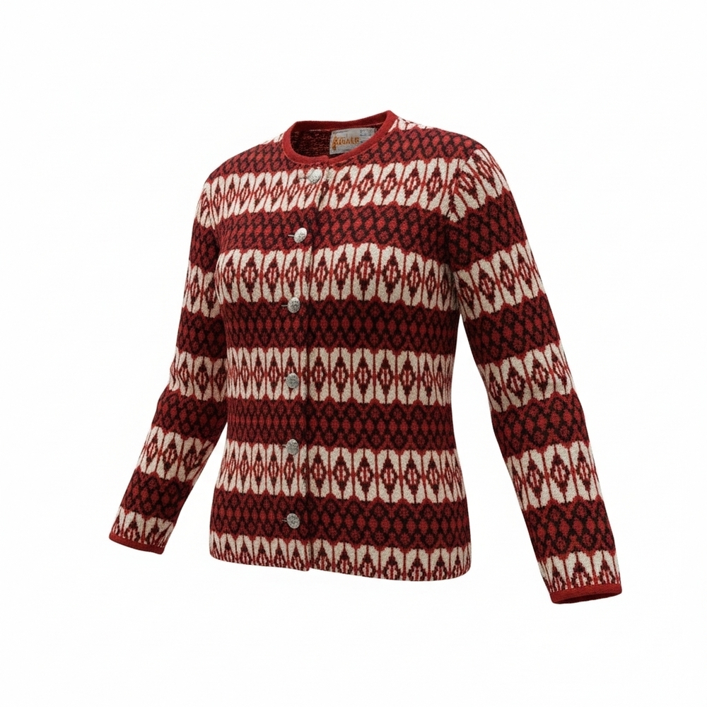 Like New 1960's Vintage Lambswool Sweater By Jersey Modeller Of Sweden, Size 10